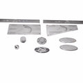 Centurion Boat Logo Emblem Plates - Cyclone Stainless Steel (kit)