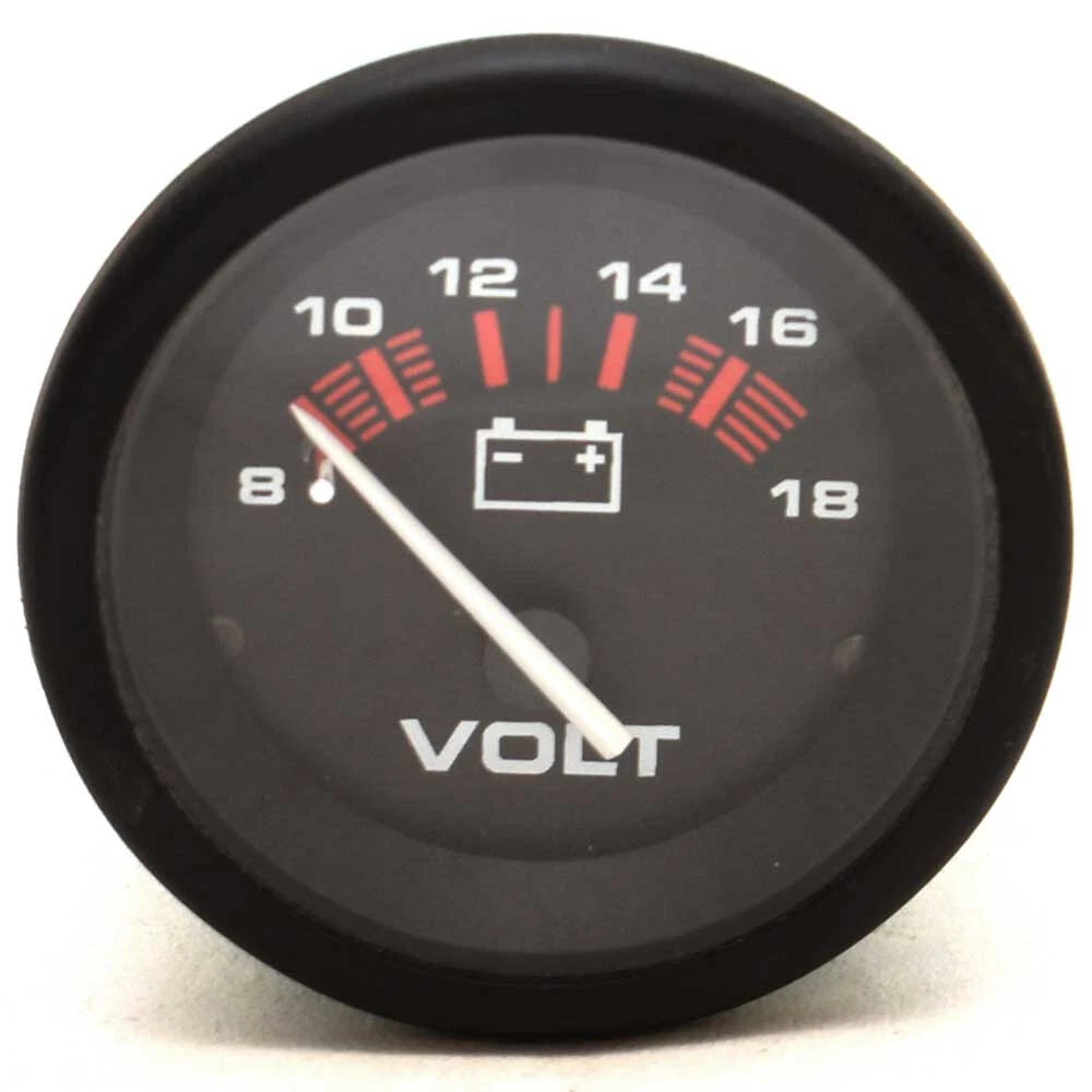 Telelflex Boat Volt Gauge 780010PMNB - 2 Inch Amega Black