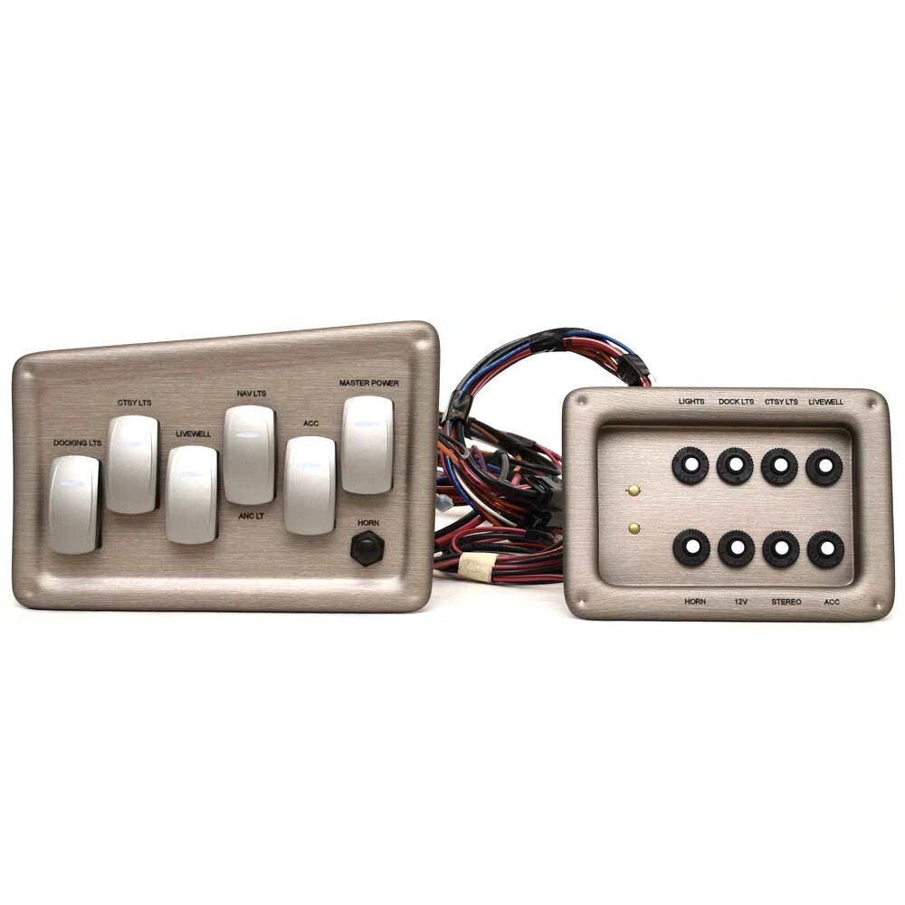G3 Boat Switch Panel Set 73422846 - Brushed Brown Plastic (2 PC)