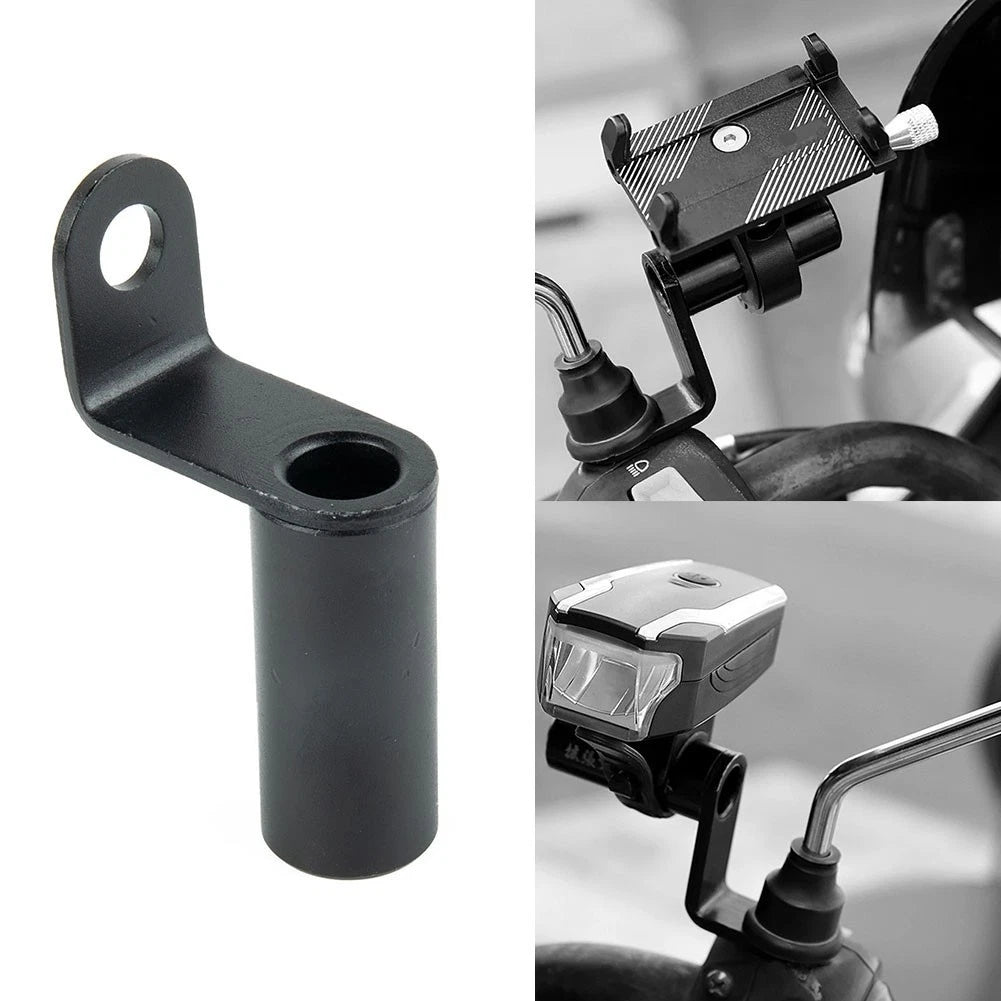 Motorcycle/Pho Ne Holder Handlebar Stand-Bike Rearview Mirror Mount Extender Part