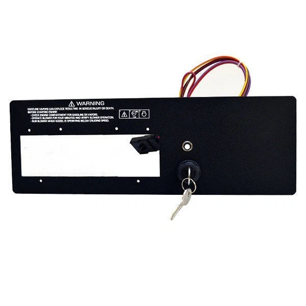 Four Winns Boat Ignition Panel 025-4400 - Black Aluminum Inboard