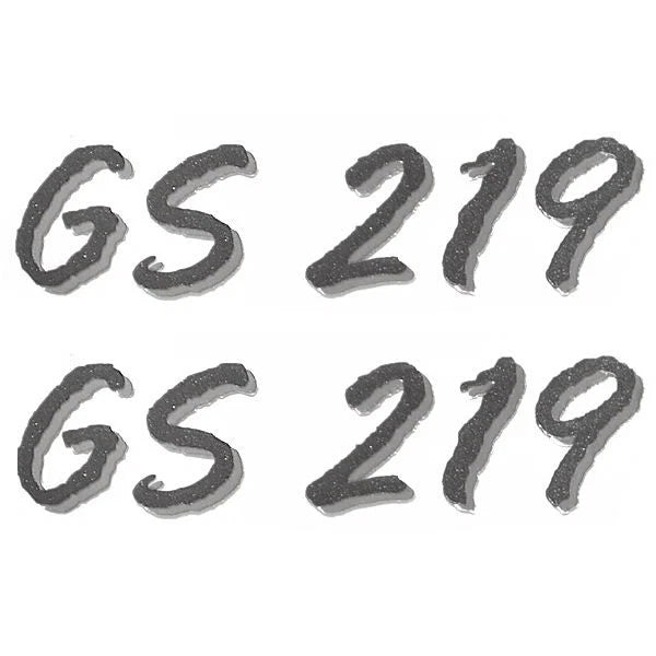 Glastron Boat Emblem Decal Stickers GS 219 - Gray (pair)
