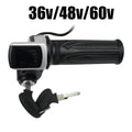 36V 48V 60V Throttle Grip with Key Power Indicator Electric Scooter Accessory Tool
