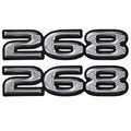 Rinker Boat Decals - 268 Captiva Gray Stickers (pair)