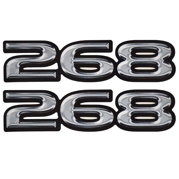 Rinker Boat Decals - 268 Captiva Gray Stickers (pair)