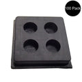 100 Pack Rubber Anti Vibration Pads 2 X 2 X 3/4" Air Compressor Isolation Pads