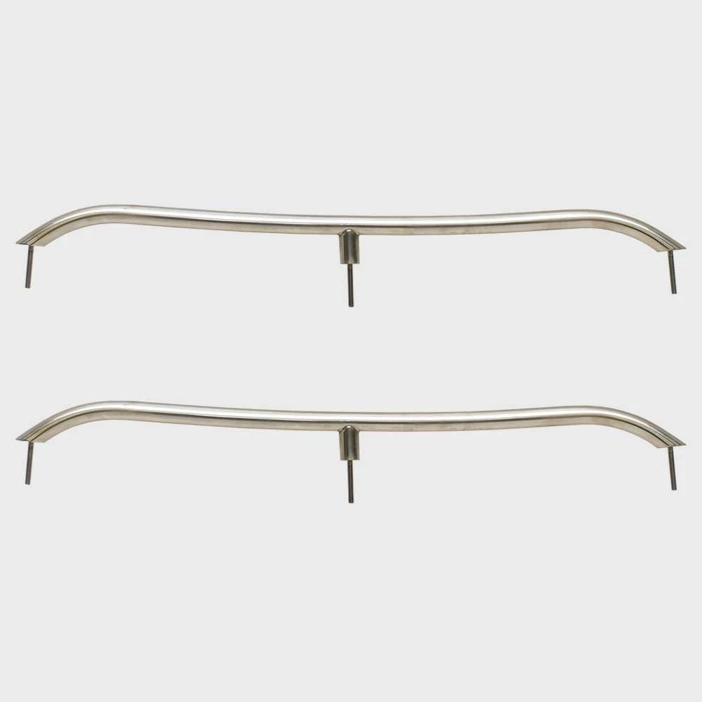 Chaparral Boat Curved Grab Rails - 34 Inch Stainless (set of 2)