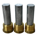 Camp E-3c Zinc Pencil Anode with Hex Head Cap 2'' X 3/4'' - 3 Pack