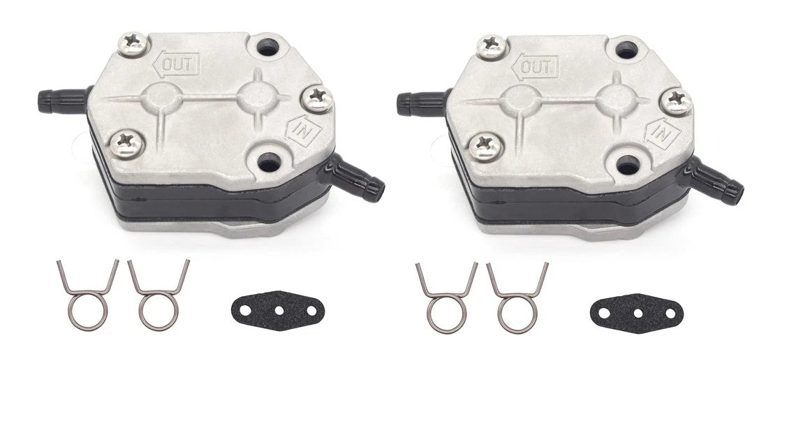 2Pcs Fuel Pump & Gasket Kit for Suzuki 2 Stroke 9.9-65 HP Outboard Boat Engine