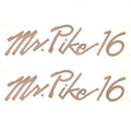 Lund Boat Decal 1988128 - Mr. Pike 16 18 1/2 Inch Bronze (pair)