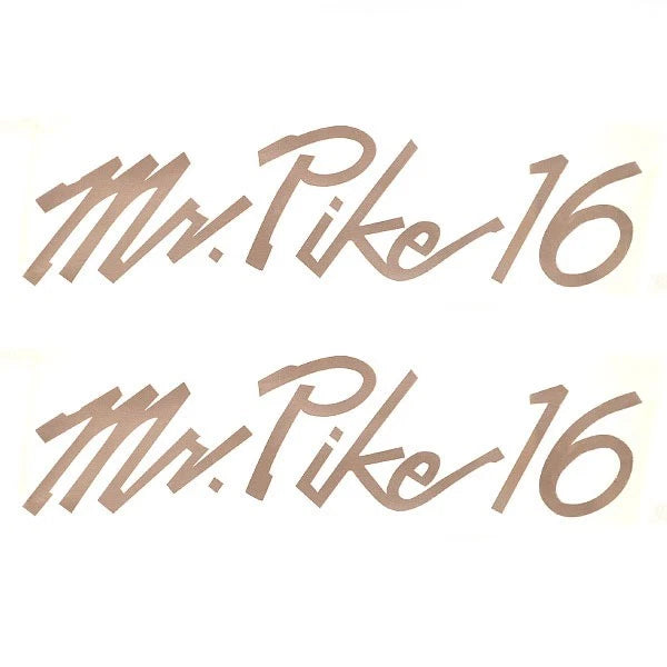 Lund Boat Decal 1988128 - Mr. Pike 16 18 1/2 Inch Bronze (pair)
