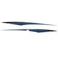 Tracker Boat Graphic Decal Stickers - 85 X 5 1/2 Inch Blue (set of 2)