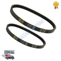 2 PACK 729-17.7-30 BLACK RUBBER MOTORCYCLE TRANSMISSION DRIVING BELT FOR QJ50