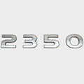 Ranger Boat Raised Emblem Decal 300640 - Silver 2350 Console Sticker Mirror