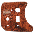 Rinker Boat Blank Ignition Panel - 7 5/8 X 7 Inch Faux Woodgrain Plastic