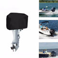 Outboard Boat Motor Cover 150-250HP Waterproof Fade-Resistant Black