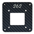 Rinker 262 Boat Blank Trim Tab Panel 45039 - Black Carbon Fiber