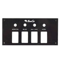 Bass CAT Boat Blank Switch Panel - Striped 7 1/4 X 3 1/2 Inch
