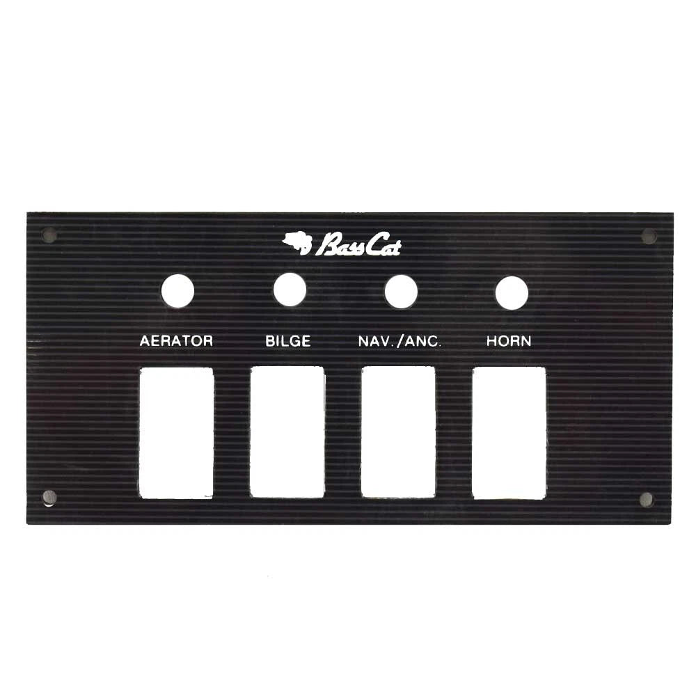 Bass CAT Boat Blank Switch Panel - Striped 7 1/4 X 3 1/2 Inch