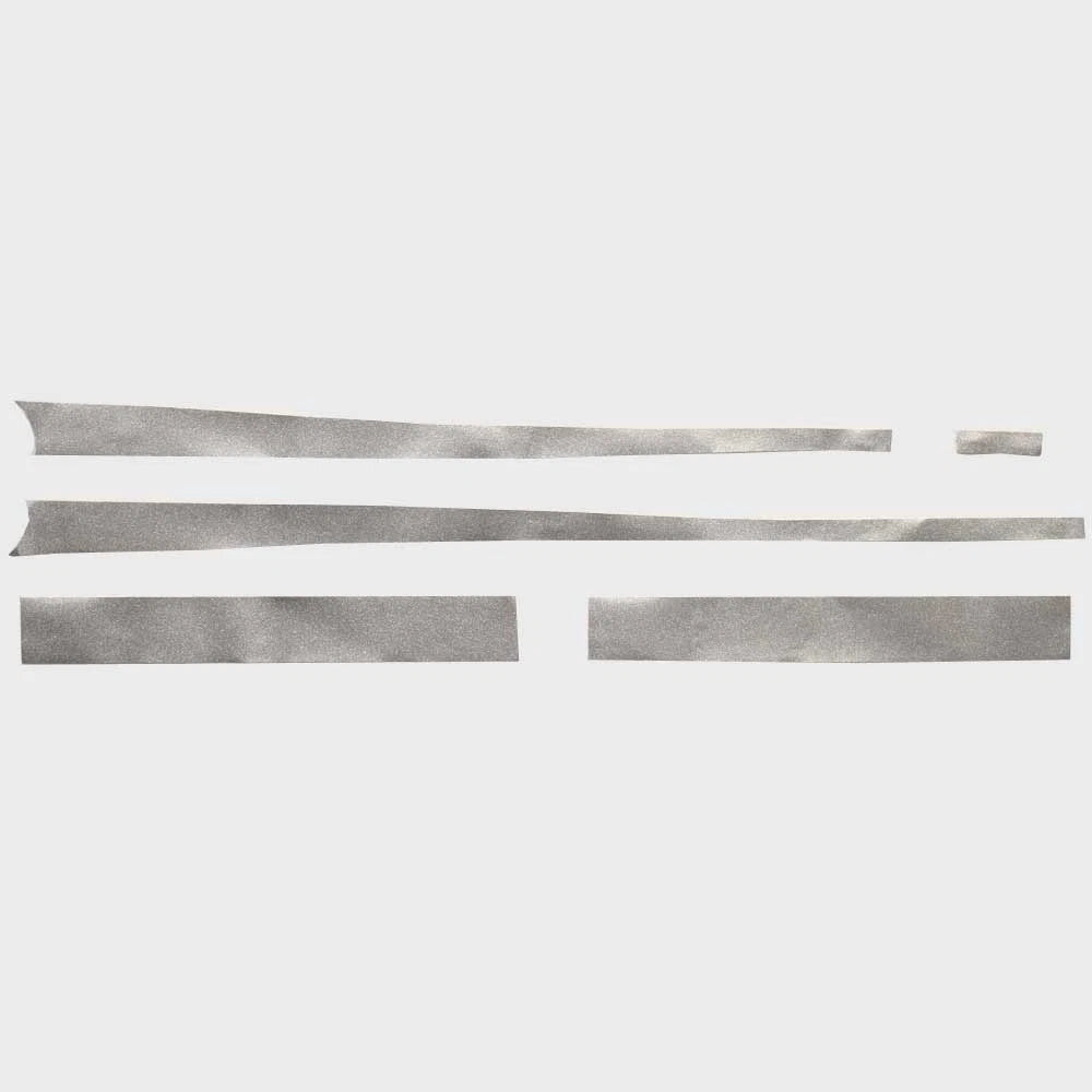Ranger Boat Beltline Stripe Decal 315234 - Silver Glitter (set of 5)