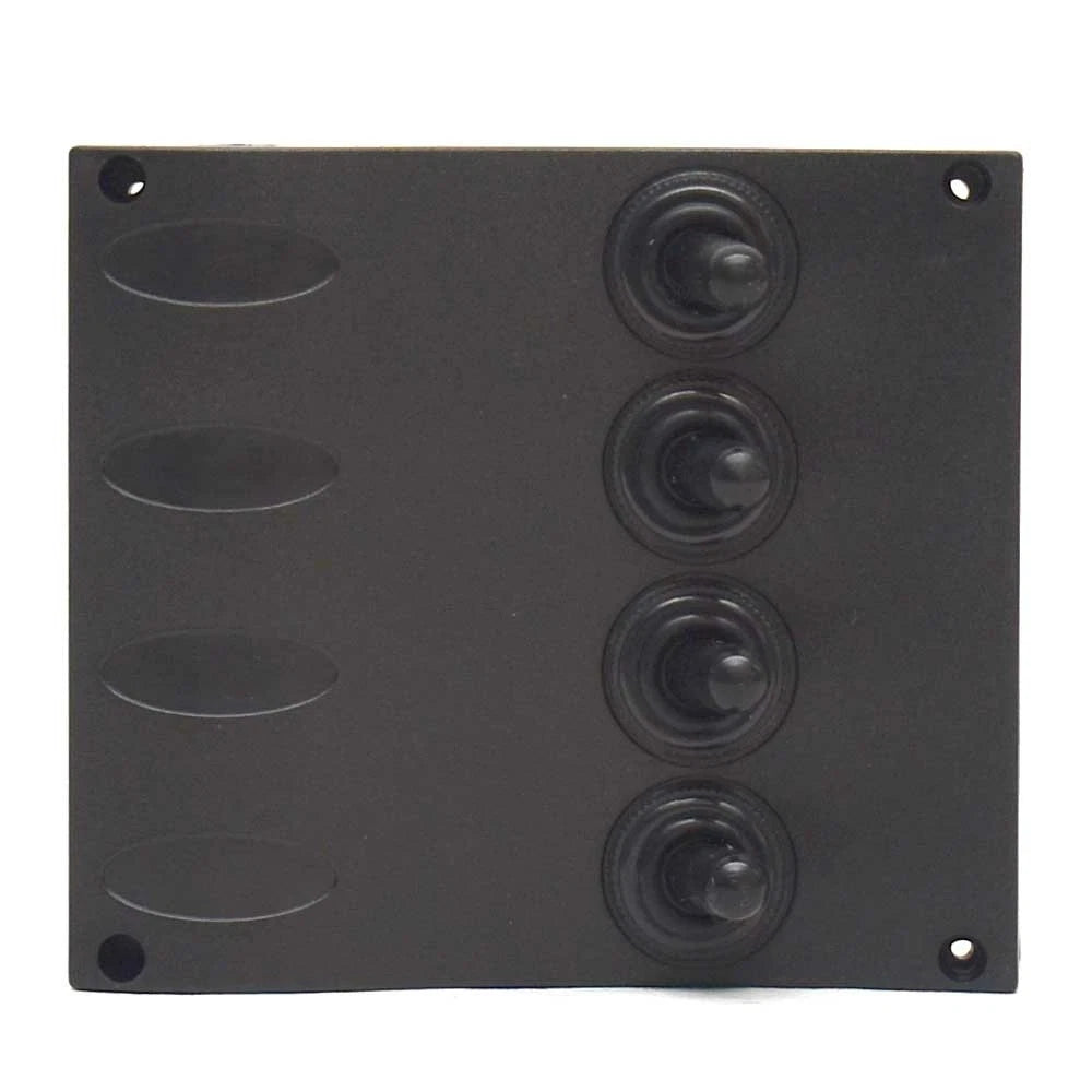 SeaSense Boat Switch Panel 50031291 - 4 Way ON/OFF Black