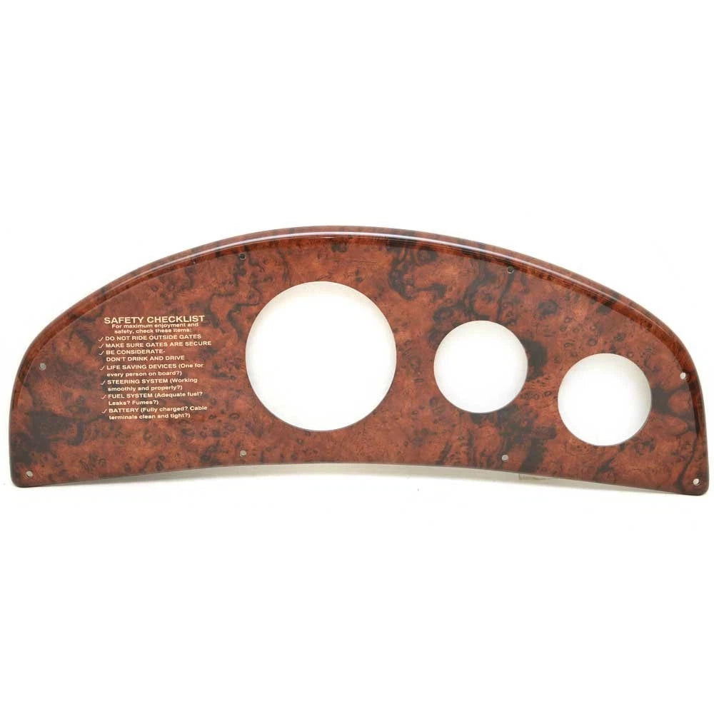 Lowline Boat Blank Gauge Panel 45616 - 15 3/4 X 6 Inch Woodgrain