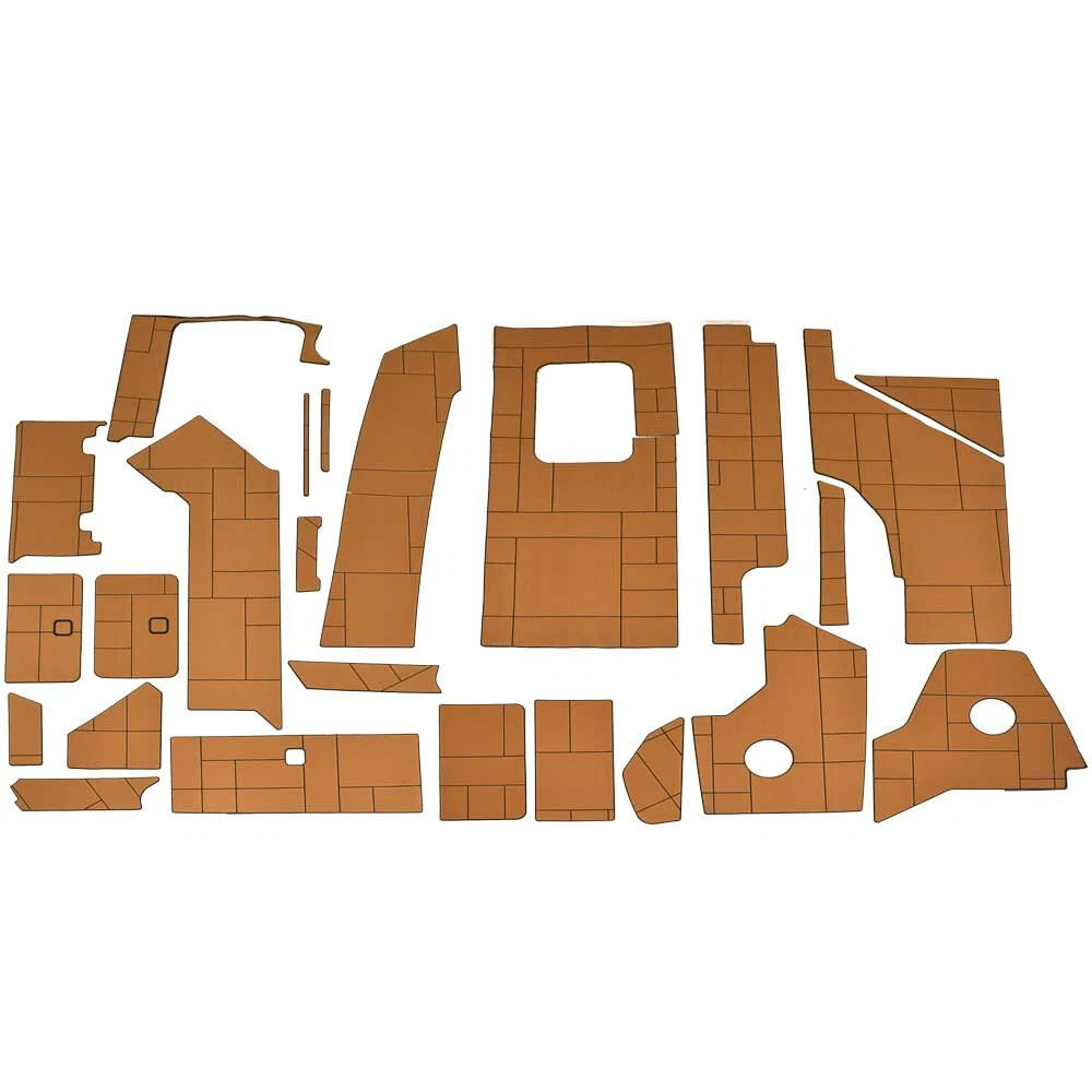 Aviara Boat Non Skid Cockpit Mats 554148 - AV36 Mocha Brown (kit)