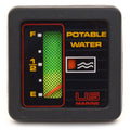 US Marine Boat Potable Water Level Gauge - Square 2 Inch Black