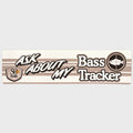 Tracker Boat Brand Decal 362238 - Bass Tracker Two-Tone Brown Sticker