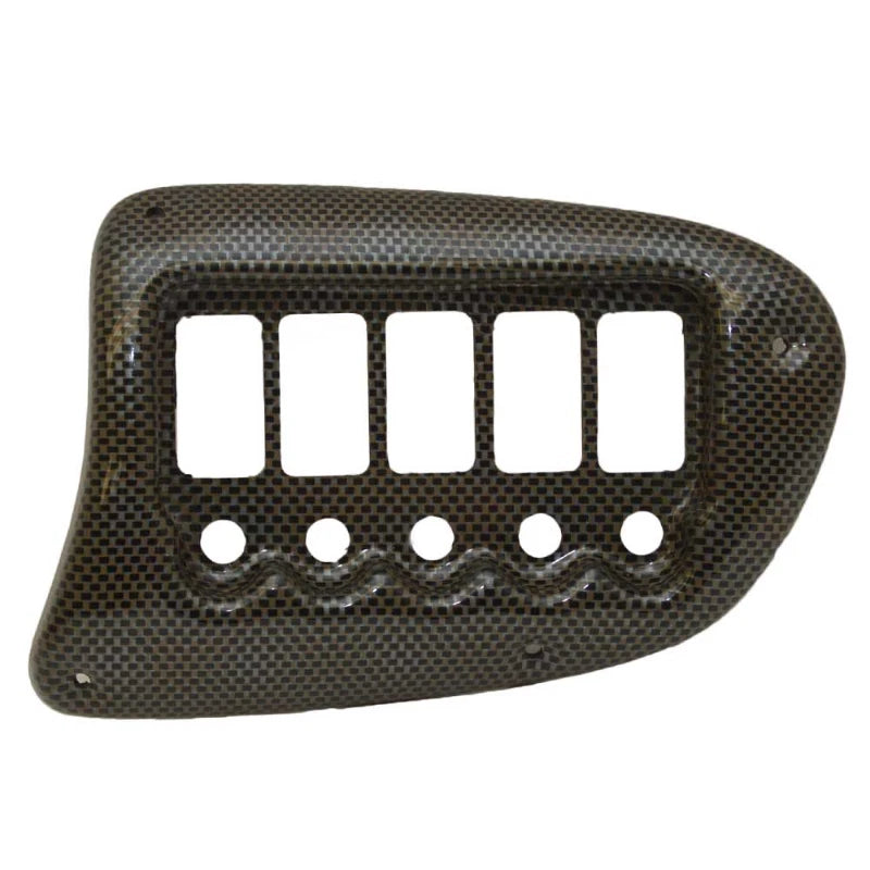 Crownline Boat Blank Switch Panel 34421 - 7 1/2 X 4 7/8 Inch Black Brown