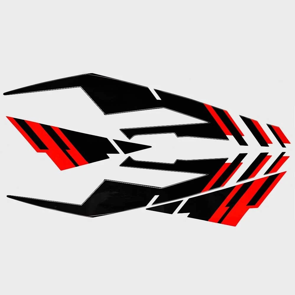 Sea Doo Boat Graphic Decal Set - Red Black White 4 Piece