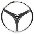 Stainless Boat Steering Wheel - 3 Spoke 18 Inch