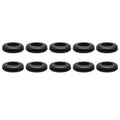 Marine Grade Boat Grommets - 5/8 Inch Black Rubber (set of 10)