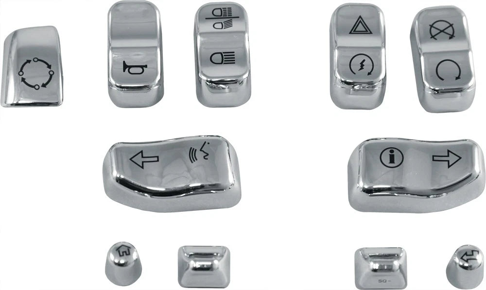 HardDrive Chrome Switch Caps for Harley-Davidso N FLTRX & FLHT Models 2015-2017