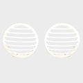 ITC Boat AirFlow Vent 81935-W - 4 1/2 Inch Round White (pair)