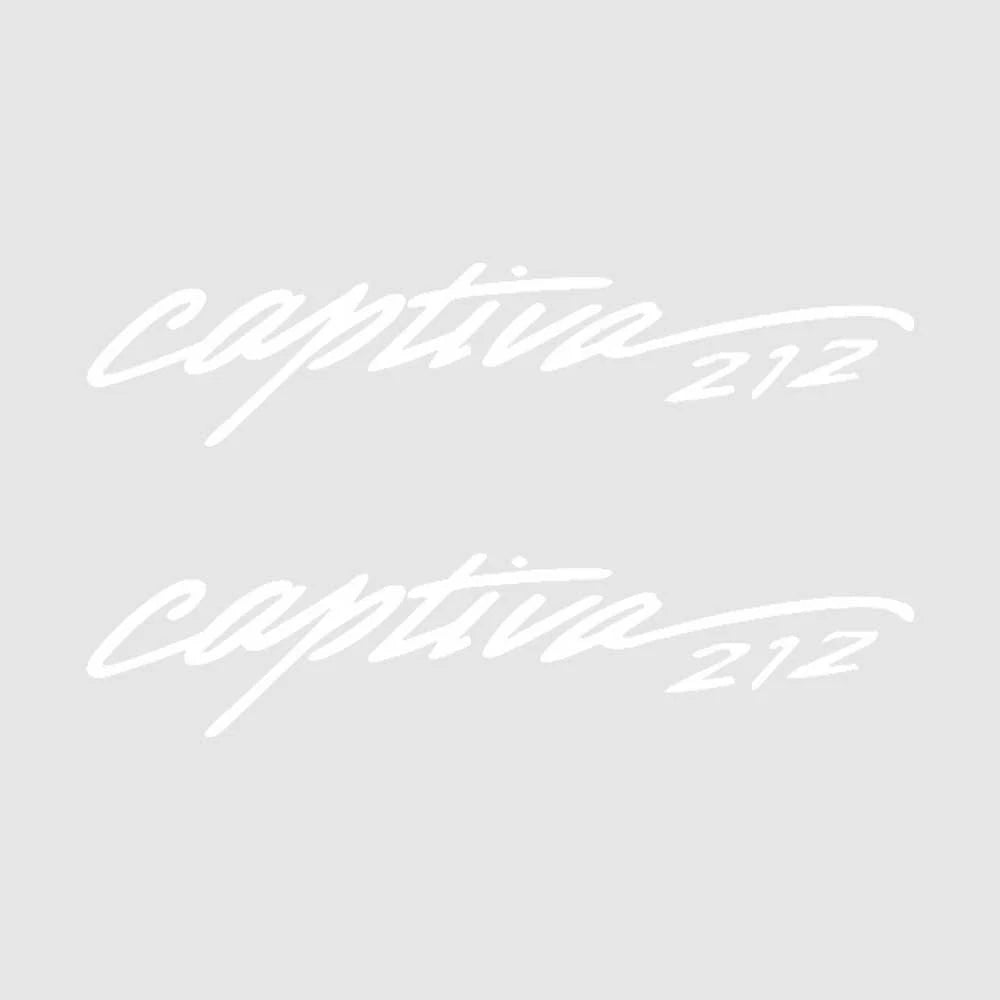 Rinker Boat Brand Decal - 212 Captiva White 27 1/4 X 6 5/8 Inch (pair)