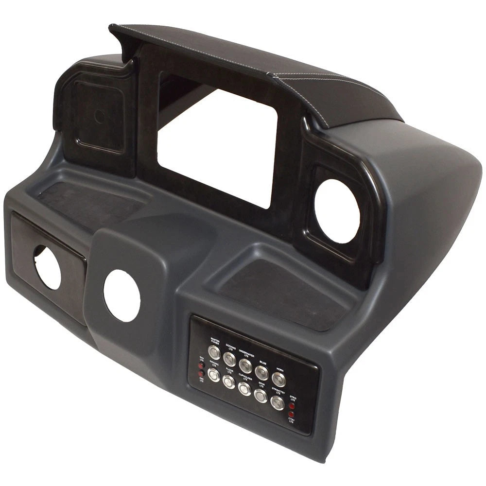 G3 Pontoon Boat Blank Dash Panel 73427504 - Steering Console Black