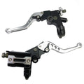 CNC Universal 7/8" Motorcycle Front Brake Clutch Cylinder Reservoir Lever Silver