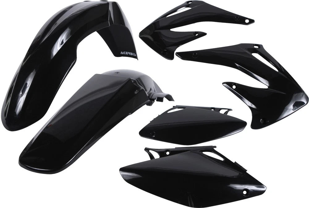 ACERBIS Plastic Kit Black – Fits 2004 Honda CRF450R Offroad Body Parts