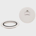 Jim Black Boat Access Deck Plate 587-6-02 - 6 Inch Arctic White