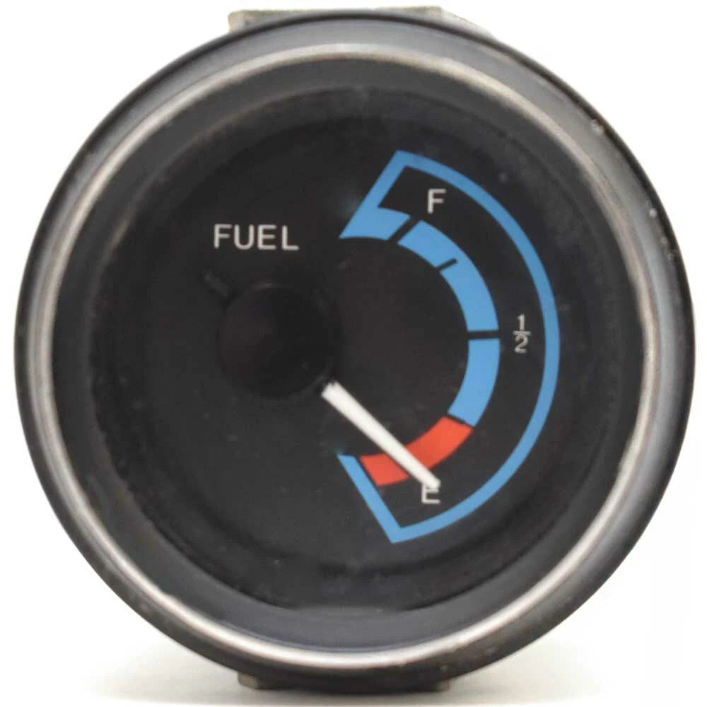 Stewart Warner Boat Fuel Gauge - 2 1/4 Inch Black - Blue