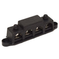 VTE Boat Negative Bus Bar 74312N1N14 - 5/16 Inch 4-Stud Black