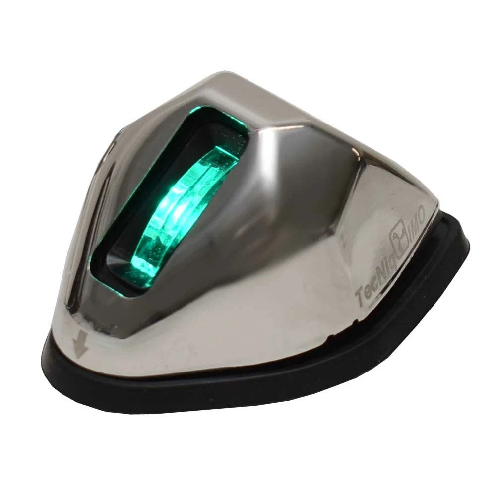 Techniq Boat Side Navigation Light M21-GSSF-1 - LED Green SS (STBD)