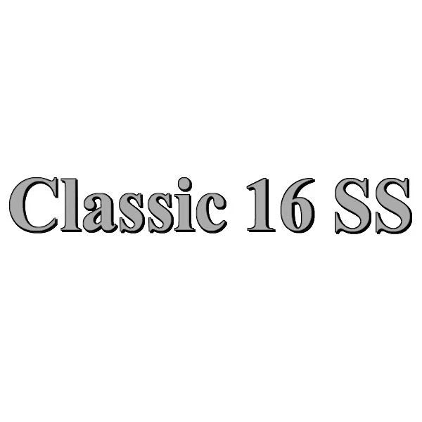Lund Boat Decal 1987942 - Classic 16 SS Black Silver Sticker Emblem