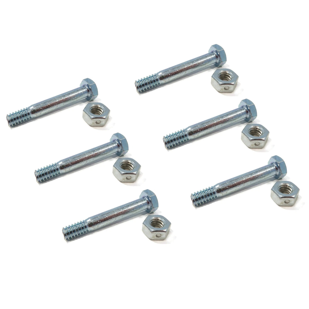 (pack of 6) Shear Pin Bolt & Nut for John Deere Snowblower 524D, 724D, 826D 20