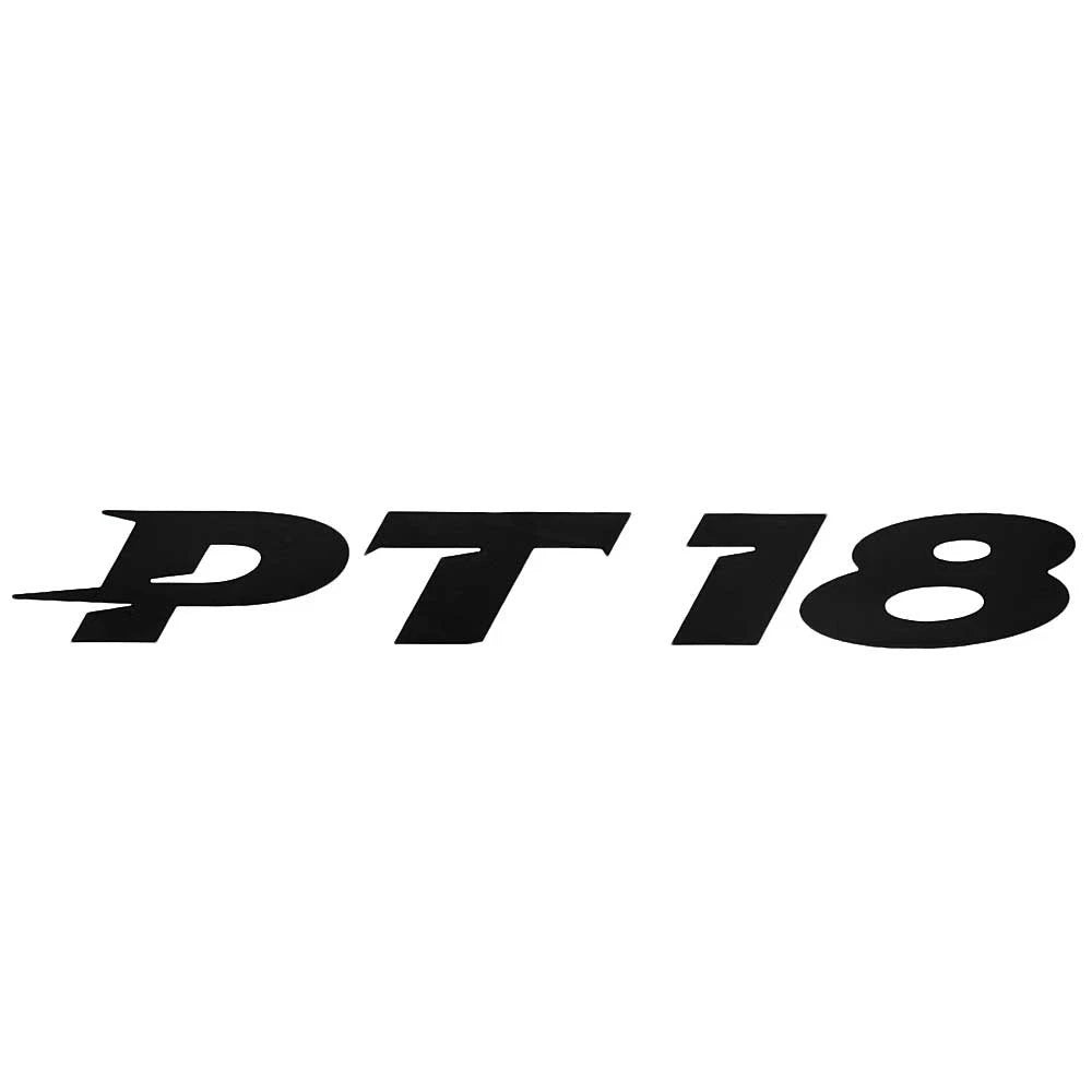 Crestliner Boat Decal 2270703 - PT 18 Black 12 5/8 X 1 5/8 Inch Matte