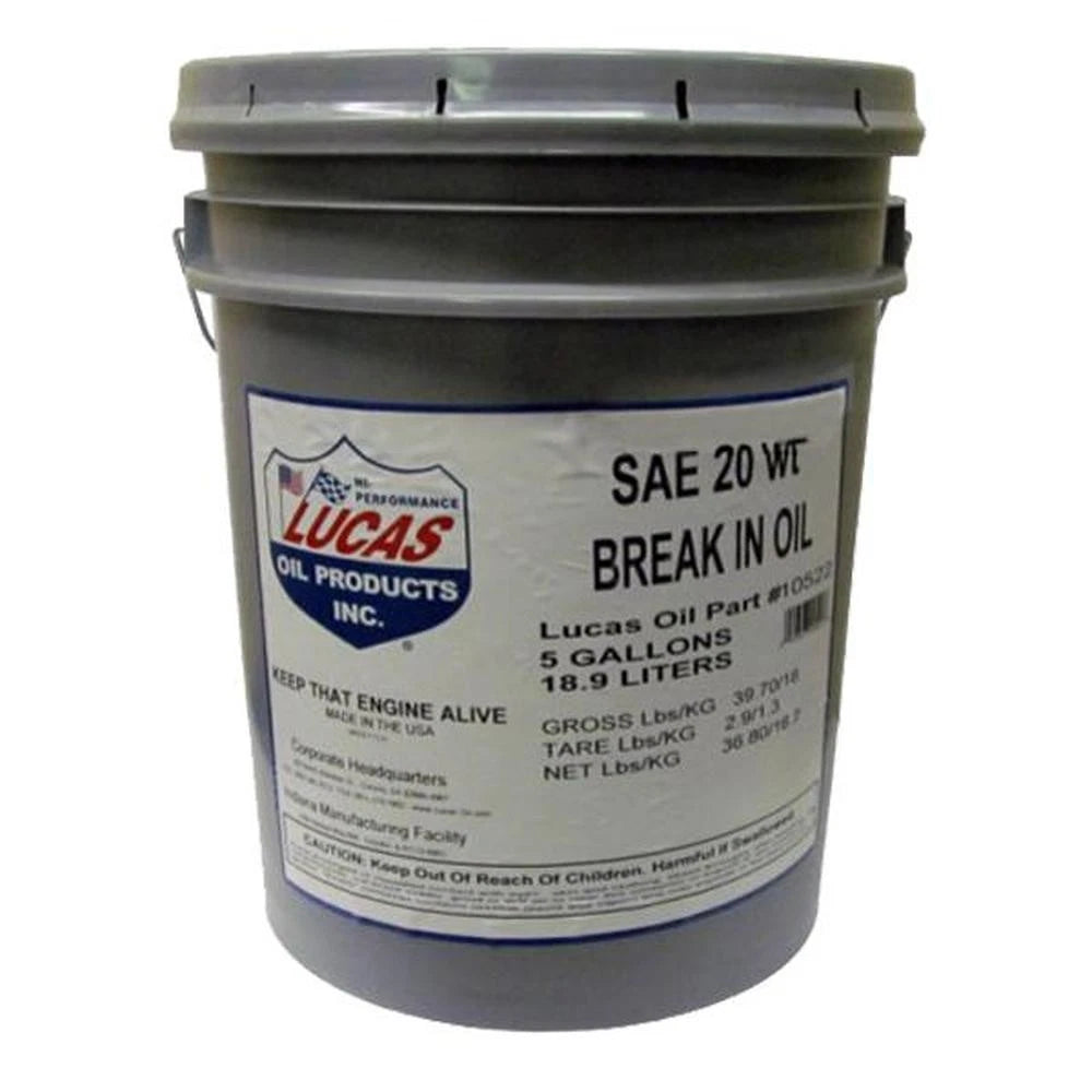 LUC10522 SAE 20 Engine Break-In Oil - 5 Gallon Pail Fits Bobcat