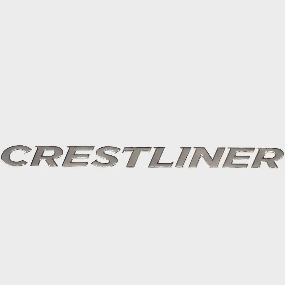 Crestliner Boat Raised Decal 2246509 - Silver Logo Sticker