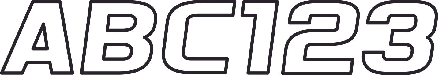 HARDLINE 700 PWC Kit White/Black Graphics Decals for Kawasaki 800 & 1200 Models