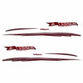 Larson SEI Boat Graphic Decal 8634-2314 - Red Gray Stickers (kit)